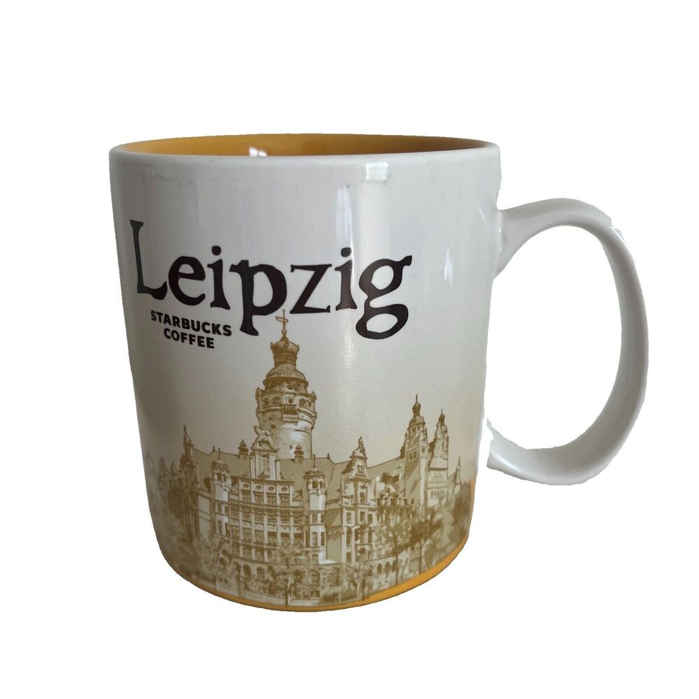 Starbucks 2014 Leipzig Germany Global Icon Collector Series Coffee Cup Mug 16oz